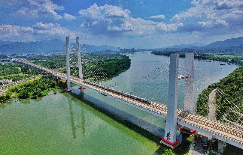 复兴号动车组奔驰在祖国广袤大地上。国家铁路局供图